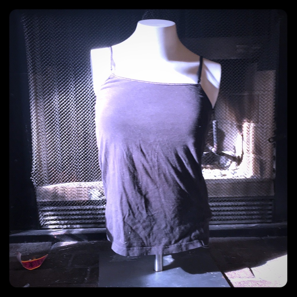 Black Cami with built in shelf